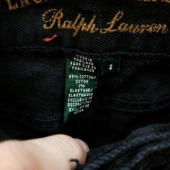 Lauren Jeans Co Women's 2 Classic Black Bootcut Jeans 28.25" 29.25" 9.25" - Picture 7 of 12